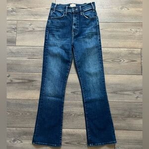 New MOTHER The Hustler High Rise Ankle Flare Jeans in Heirloom Sz 25